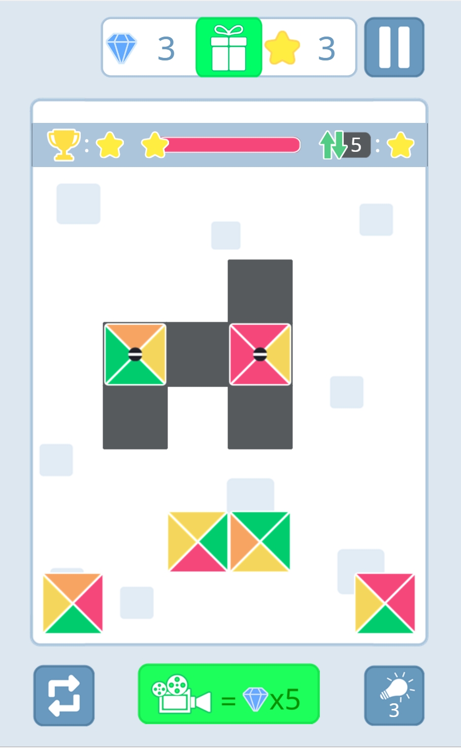 《拼接颜色块2》游戏截图1 《拼接颜色块2》游戏截图1