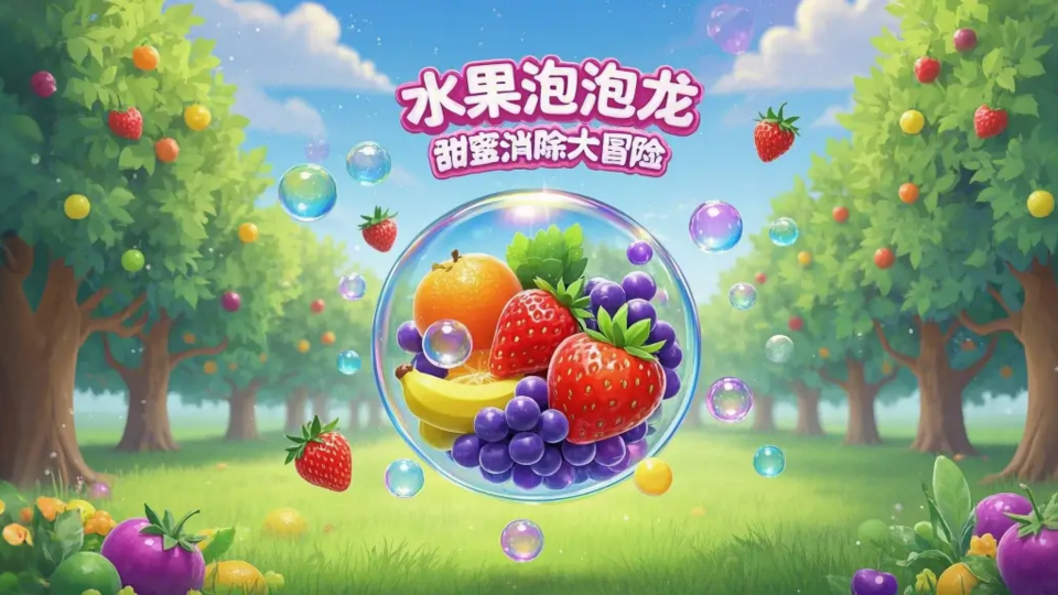 《水果泡泡龙》游戏截图1 《水果泡泡龙》游戏截图1