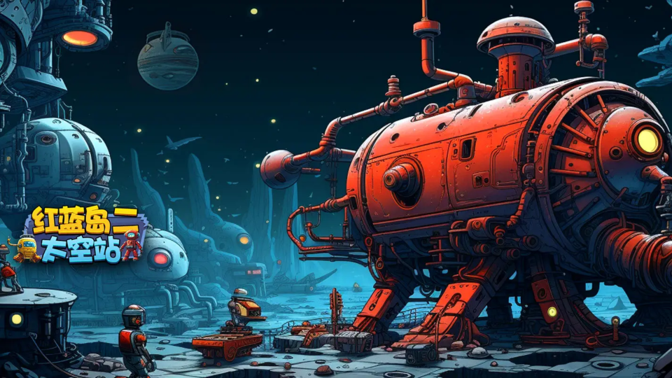 《红蓝岛二太空站》游戏截图1 《红蓝岛二太空站》游戏截图1