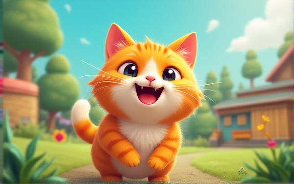 快乐的猫咪