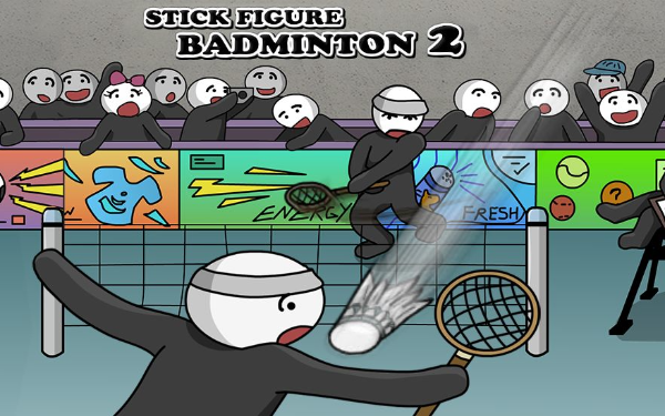 火柴人打羽毛球