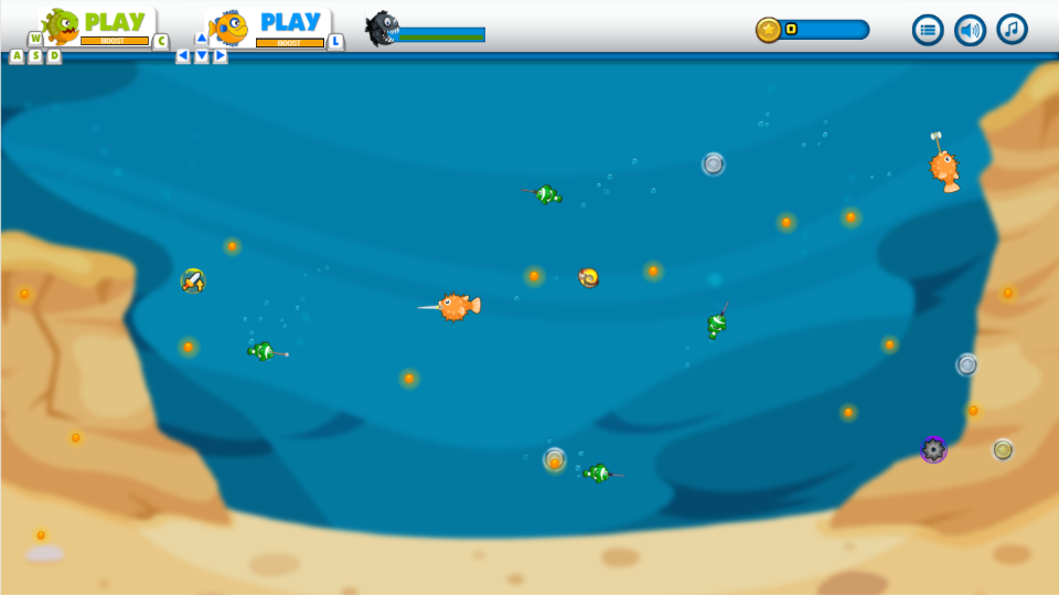 《大鱼吃小鱼2》游戏截图2 《大鱼吃小鱼2》游戏截图2