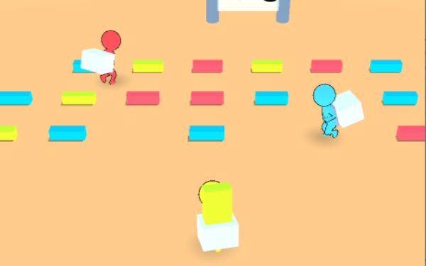 搭了个桥跑酷游戏