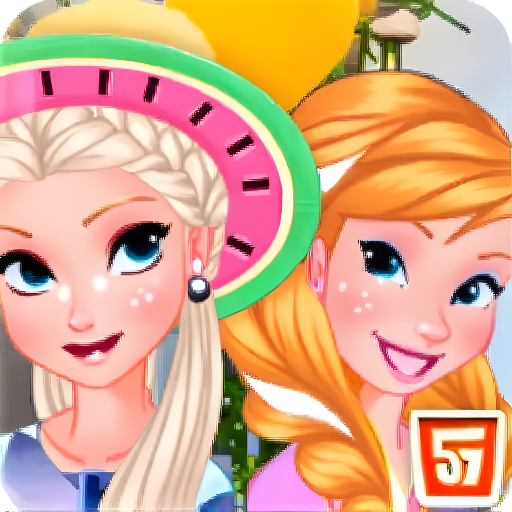 女孩泳池开派对