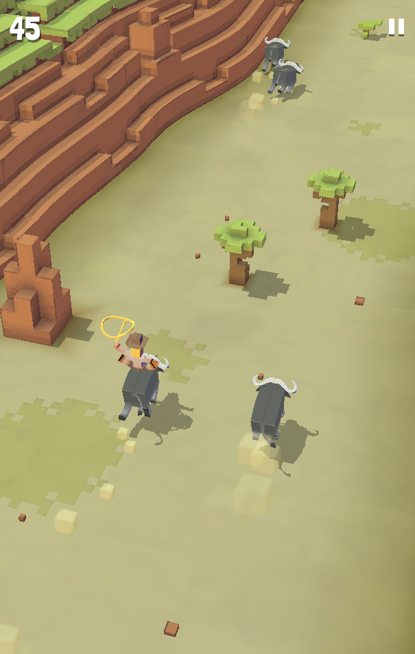 《疯狂动物园(Rodeo Stampede)》游戏截图1