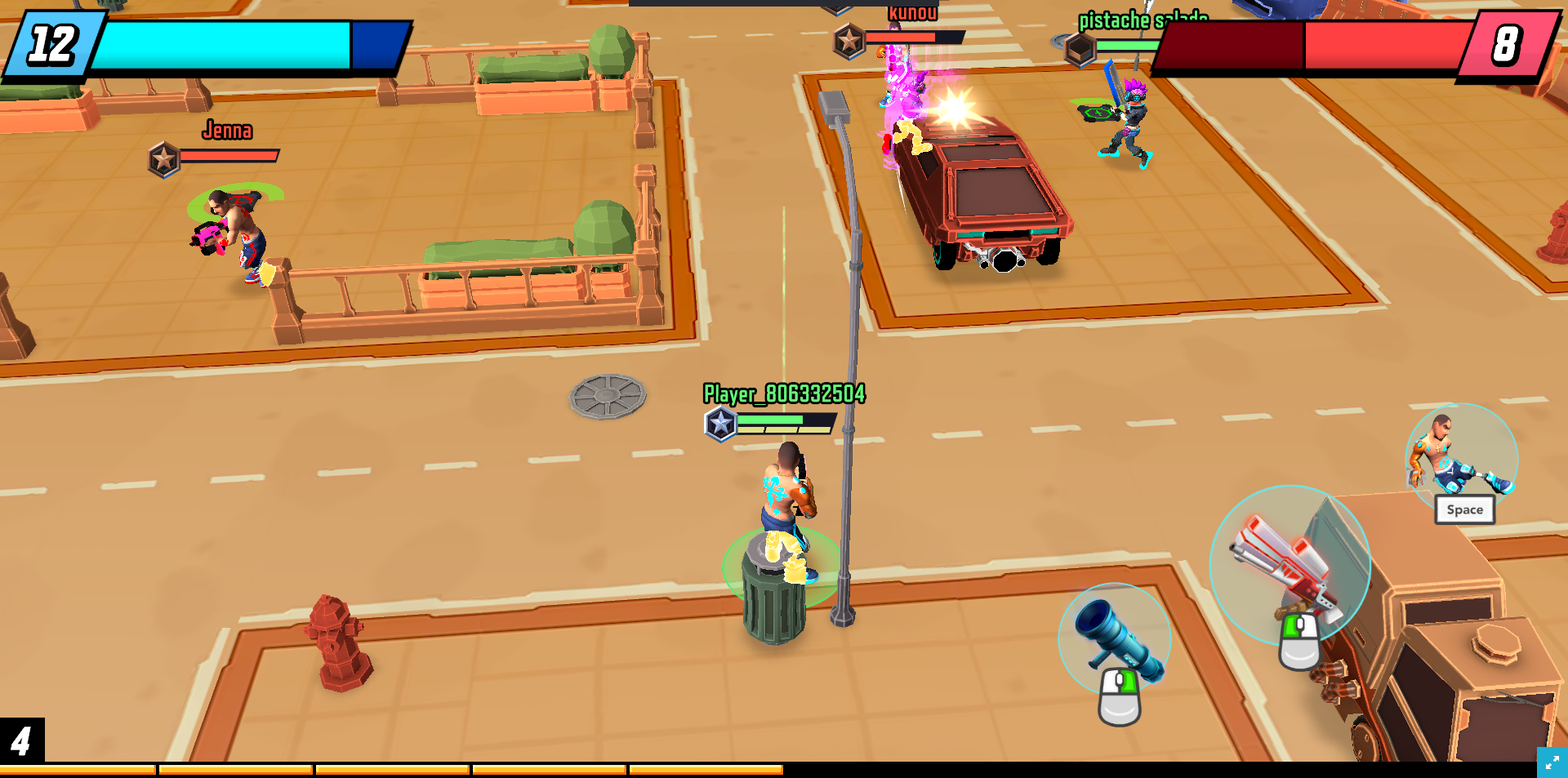 《网格朋克 - 3V3大逃杀》游戏截图3