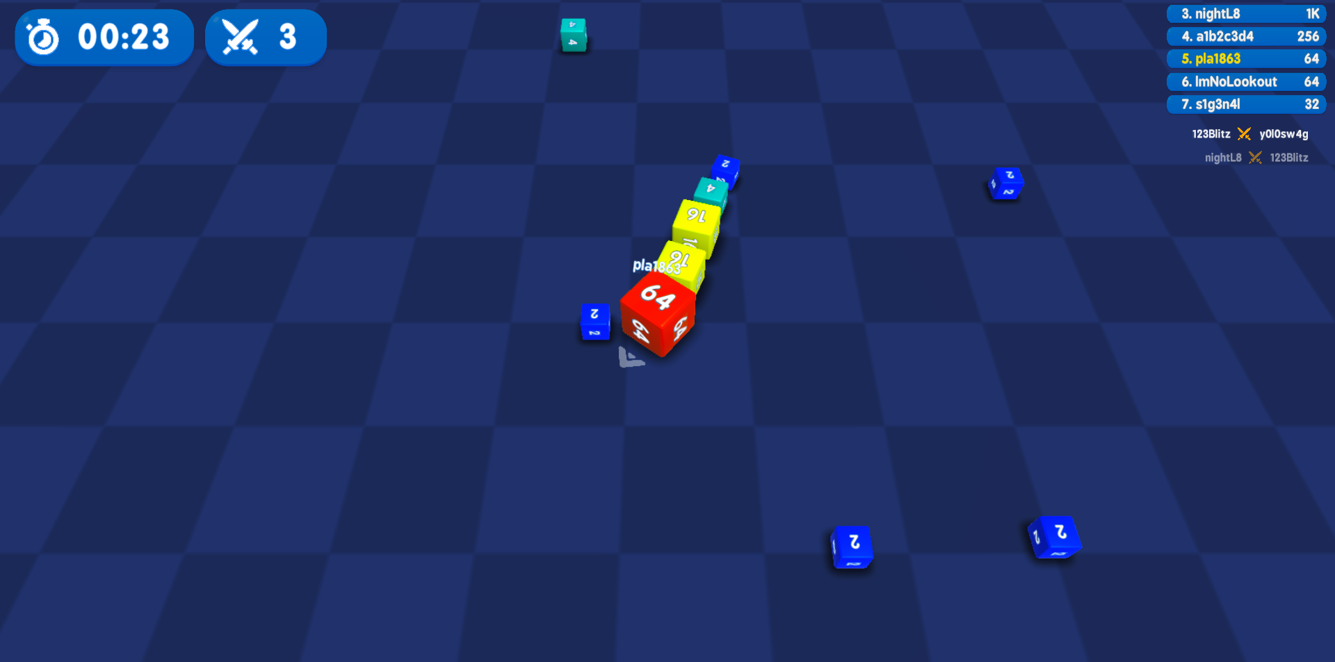 《贪吃蛇2048(Snake 2048.io)》游戏截图1