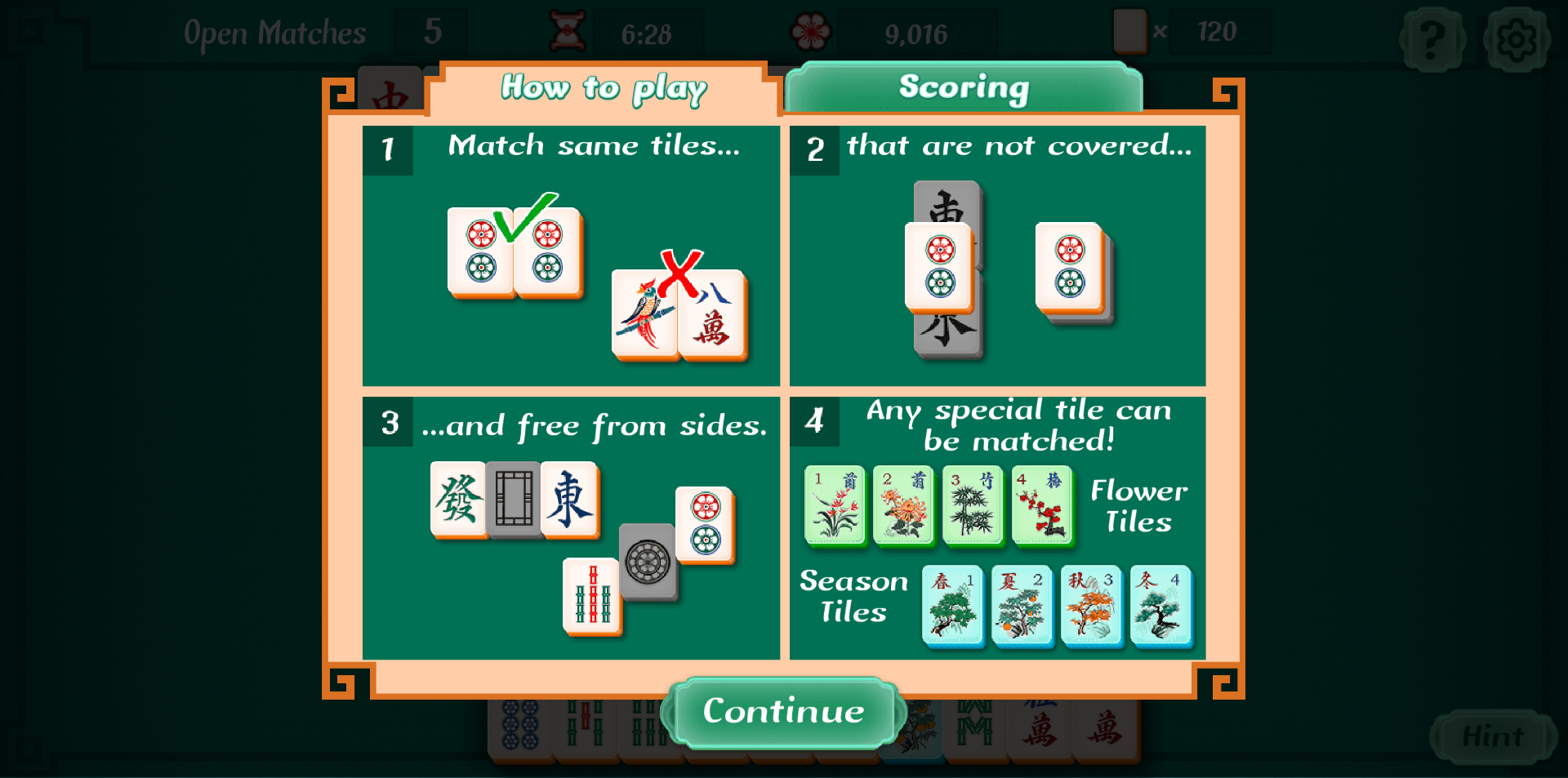 《麻将接龙(Mahjongg Solitaire)》游戏截图3