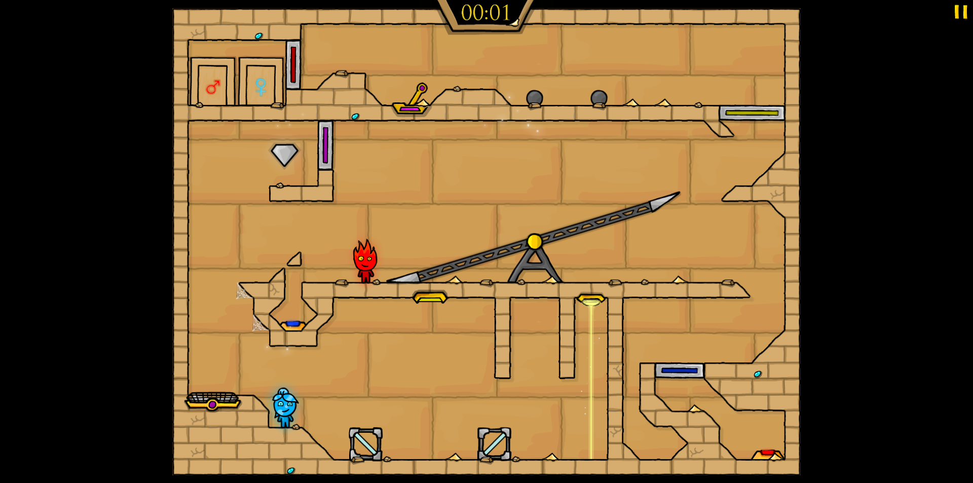 《森林冰火人2：光之神庙》游戏截图2