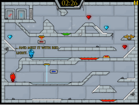 《森林冰火人3：冰雪神庙》游戏截图2