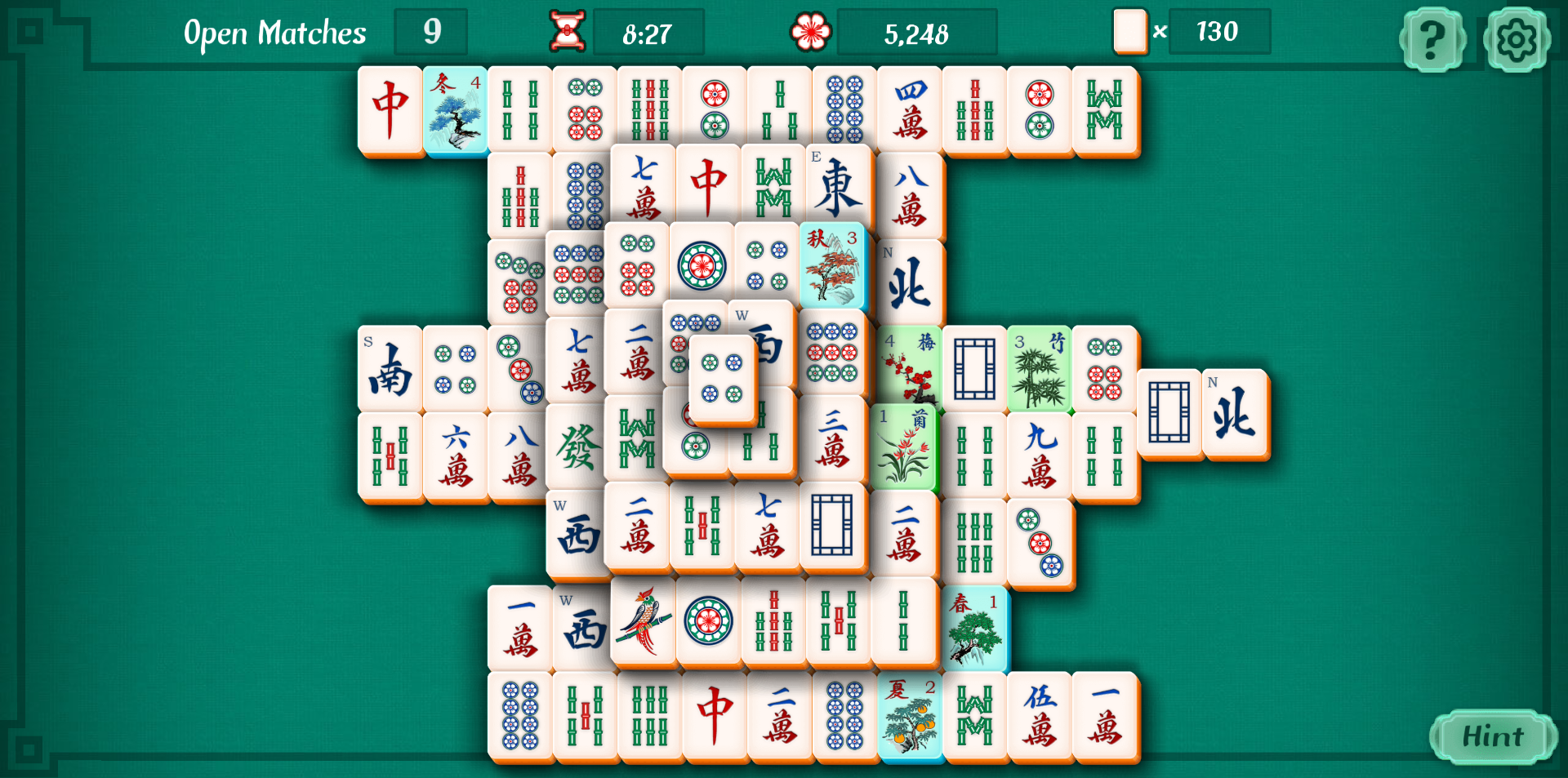 《麻将接龙(Mahjongg Solitaire)》游戏截图2
