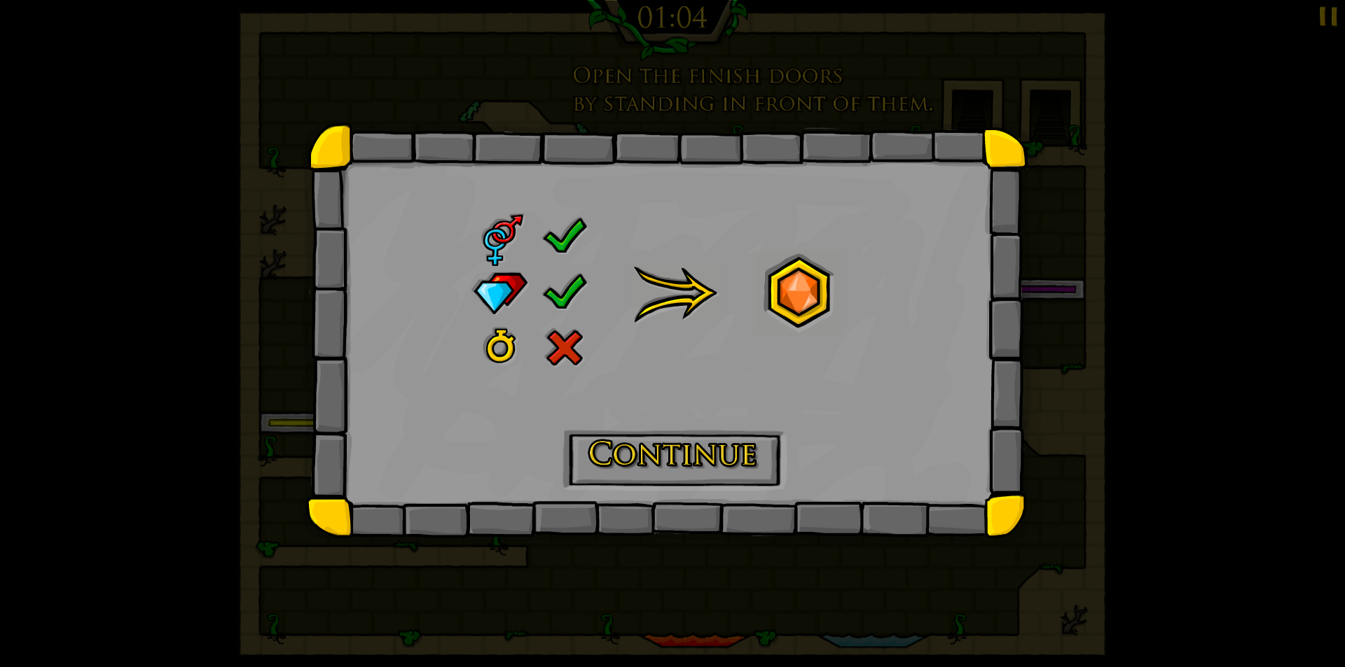 《森林冰火人》游戏截图2