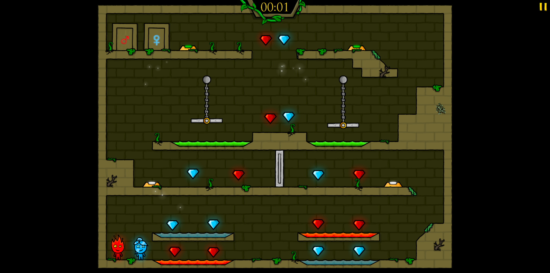 《森林冰火人》游戏截图3