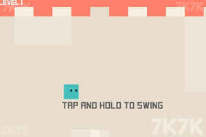蓝色方块吊钢丝游戏截图2 蓝色方块吊钢丝游戏截图2