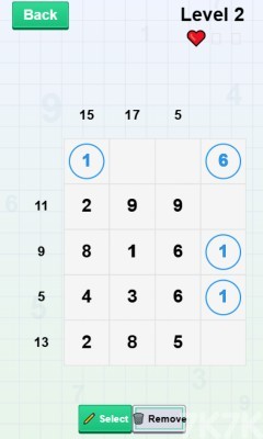 数字之和推理游戏截图2 数字之和推理游戏截图2