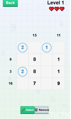 数字之和推理游戏截图1 数字之和推理游戏截图1