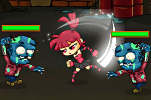 《美女大战僵尸》游戏截图1 《美女大战僵尸》游戏截图1