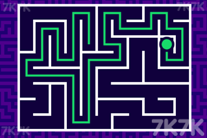 《绿球过迷宫》游戏截图1 《绿球过迷宫》游戏截图1