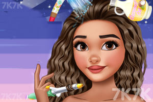 《莫纳卷发的造型》游戏截图1 《莫纳卷发的造型》游戏截图1