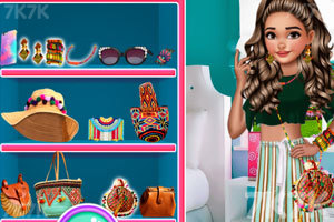 《莫纳卷发的造型》游戏截图3 《莫纳卷发的造型》游戏截图3