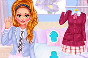 《姐妹校服时尚》游戏截图3 《姐妹校服时尚》游戏截图3