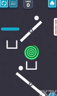 《画线引白球》游戏截图2 《画线引白球》游戏截图2