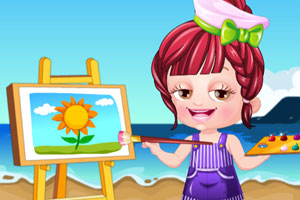 《可爱宝贝当画家》游戏截图1 《可爱宝贝当画家》游戏截图1