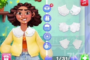 《时尚公主领口》游戏截图1 《时尚公主领口》游戏截图1