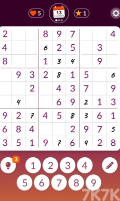 《趣味数独》游戏截图1 《趣味数独》游戏截图1