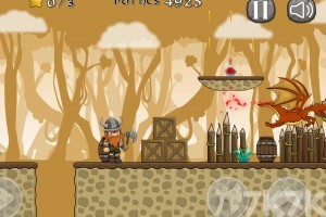 《维京人大战恐龙》游戏截图3 《维京人大战恐龙》游戏截图3