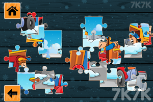 《冬季卡车拼图》游戏截图1 《冬季卡车拼图》游戏截图1