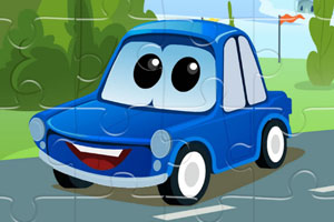 《卡通小车拼拼看》游戏截图1 《卡通小车拼拼看》游戏截图1