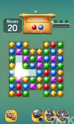 《宝石块对对碰》游戏截图3 《宝石块对对碰》游戏截图3
