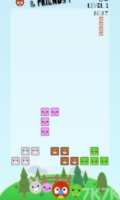 《动物俄罗斯方块》游戏截图3 《动物俄罗斯方块》游戏截图3