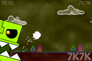 《卡通几何冲刺》游戏截图2 《卡通几何冲刺》游戏截图2