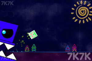 《卡通几何冲刺》游戏截图5 《卡通几何冲刺》游戏截图5