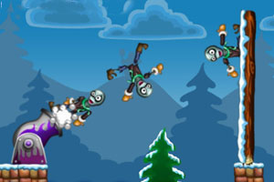 大炮射僵尸冬季版H5版