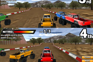 《双人3D四驱车赛》游戏截图1 《双人3D四驱车赛》游戏截图1