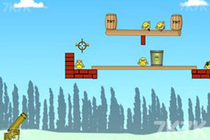 《大炮轰小人》游戏截图1 《大炮轰小人》游戏截图1