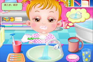 《可爱宝贝刷刷牙》游戏截图1 《可爱宝贝刷刷牙》游戏截图1