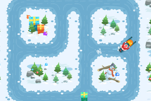 圣诞爷爷滑雪橇选关版