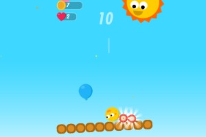 平衡木上的笑脸球