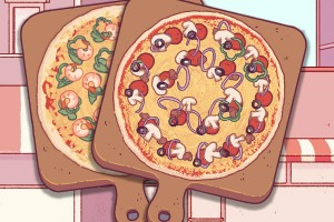 可口的披萨