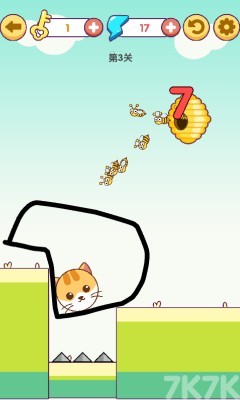 《画线救猫猫》游戏截图3 《画线救猫猫》游戏截图3