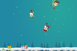 《跳跃的圣诞老爷爷》游戏截图1 《跳跃的圣诞老爷爷》游戏截图1