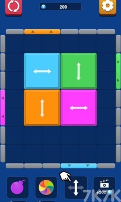 《移动彩色块》游戏截图1 《移动彩色块》游戏截图1