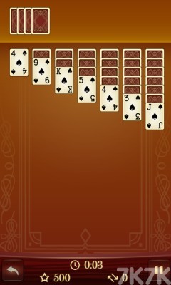 《经典蜘蛛纸牌接龙》游戏截图1 《经典蜘蛛纸牌接龙》游戏截图1