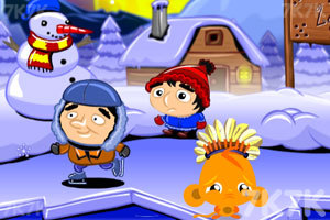 《逗小猴开心之圣诞节》游戏截图1 《逗小猴开心之圣诞节》游戏截图1