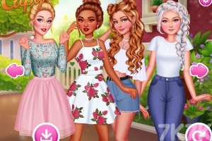 《女孩们的春季造型》游戏截图3 《女孩们的春季造型》游戏截图3