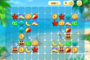 《沙滩连连看》游戏截图1 《沙滩连连看》游戏截图1